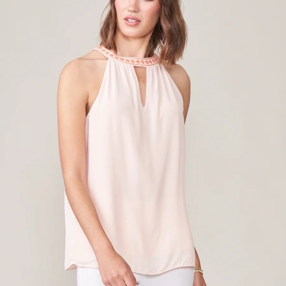 Spartina 449 Corynne Halter Cloud Pink Size Small